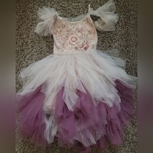 Tutu Du Monde Rose Garden Tutu Dress Size 6-7